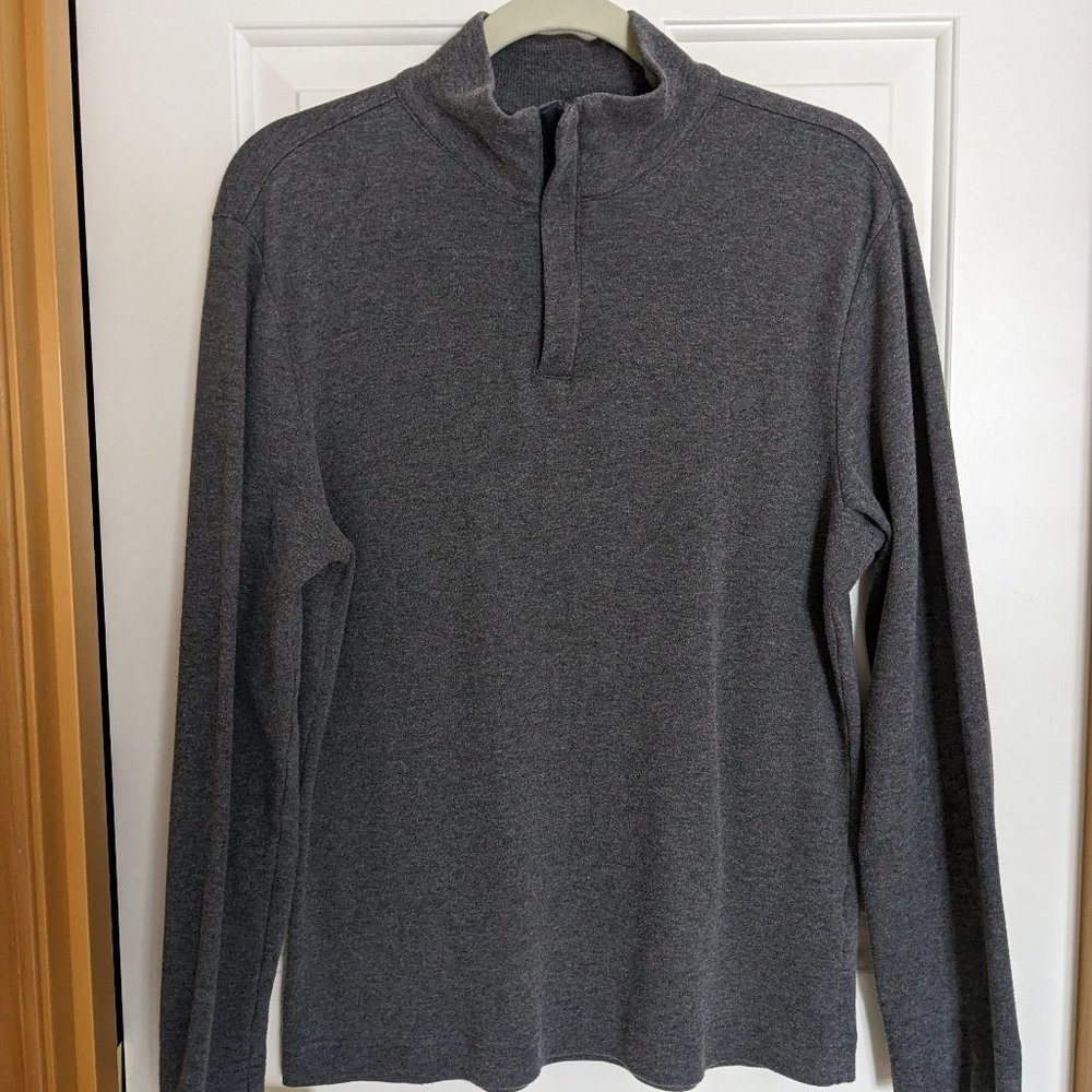 Banana Republic Gray Quarter Zip Pullover Sweater